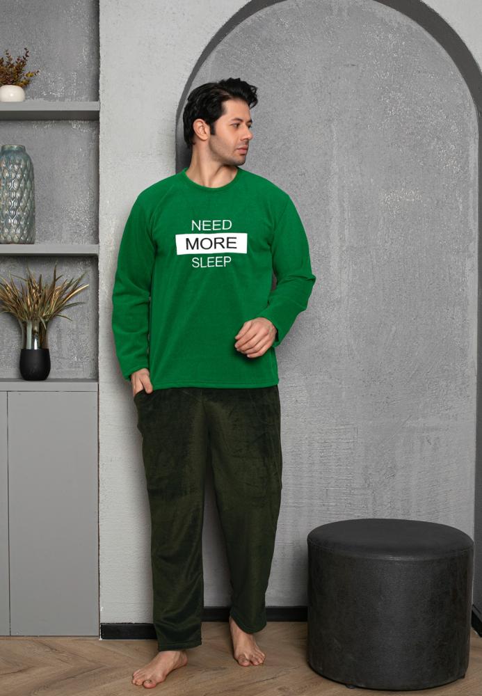 Pijama Barbat POLAR , Culoare verde Engros